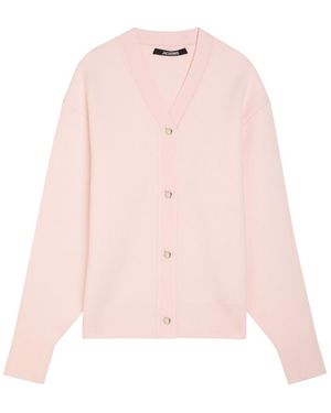 Jacquemus Le Cardigan Doppio Merino Wool-Blend Cardigan - Pink
