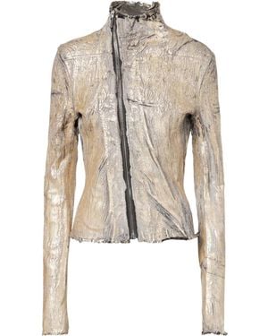 Rick Owens Gary Coated Denim Jacket - Natural