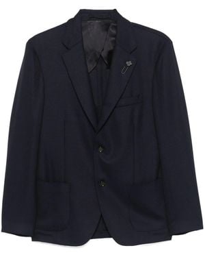 Lardini Patch-Pocket Blazer - Blue