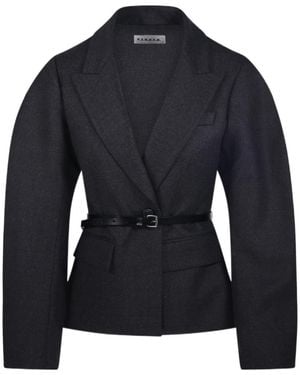 P.A.R.O.S.H. P.A.R.O..H. Ludy Belted Blazer - Blue