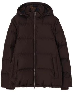 Burberry Detachable-Sleeve Puffer Jacket - Black