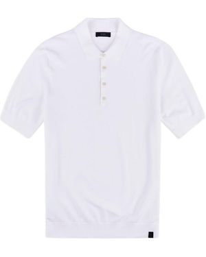Fay Piqu Polo Shirt - White