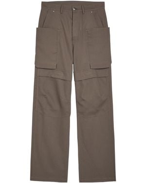 Rick Owens Multi-Pocket Straight-Leg Utility Work Pants - Brown