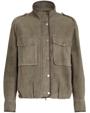 Brunello Cucinelli Leather Jacket - Green