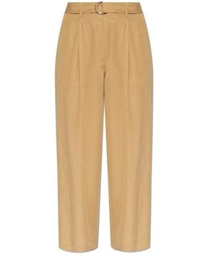 Paul Smith Loose-Fit Pleated Trousers - Natural