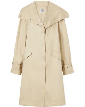 TOTEME Oversized Cotton Trench Coat - Natural