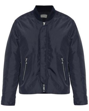 Officine Generale Officine Générale Efy Zip-Up Bomber Jacket - Blue