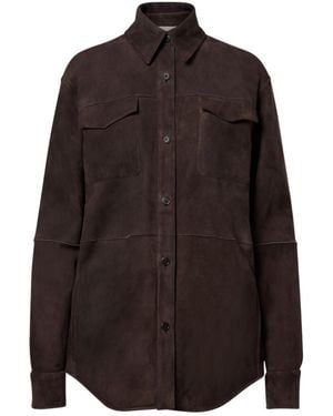 The Row Long Sleeve Casual Jacket - Brown