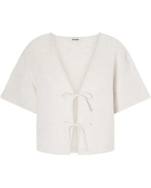 STAUD Linen Blouse - White