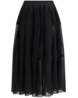 Alaïa Tiered Skirt - Black