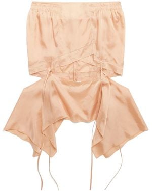 KNWLS Panelled Skirt - Natural