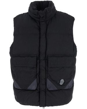 C.P. Company Eco-Chrome R Quilted Vest - Black