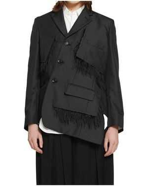 Comme des Garçons Single-Breasted Suit Jacket - Black