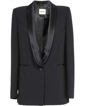 KHAITE The Helio Single Breasted Jacket - Black