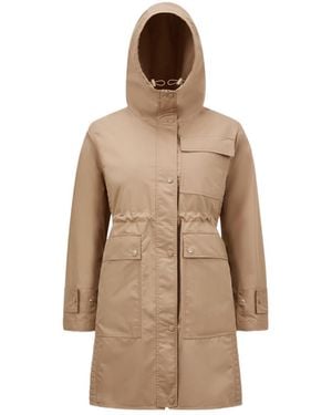 Moncler Meudon Hooded Parka - Natural