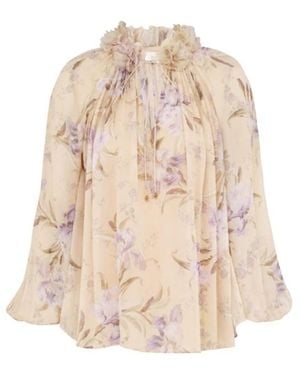 Zimmermann Eden Billow Blouse - Natural