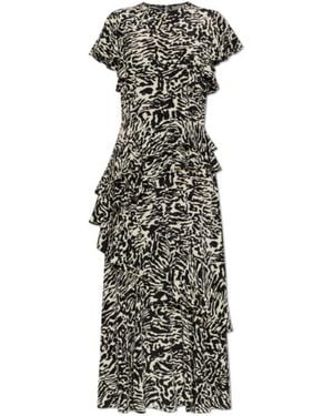 Ulla Johnson Robe Longue Amaia À Imprimé Animalier - Black