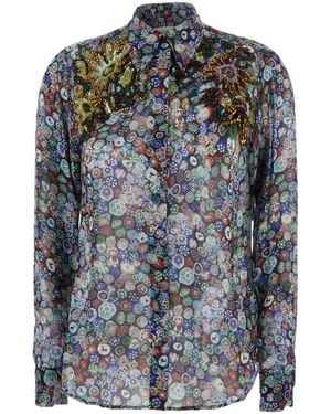 Dries Van Noten Long-Sleeved Shirt - Gray