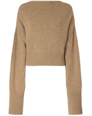Ermanno Scervino Bow Back Knitted Jumper - Natural