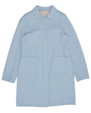 Weekend by Maxmara Logo Medium Length Coat - Blue