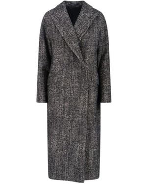 Tagliatore Double-Breasted Taiored Coat - Grey