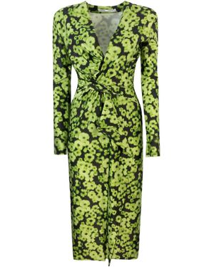 Philosophy Di Lorenzo Serafini Printed Pattern Dress - Green