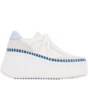 Chloé Chlo Nama Platform Trainers - White