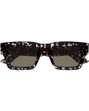 McQueen Eyewear Square Frame Sunglasses - Black