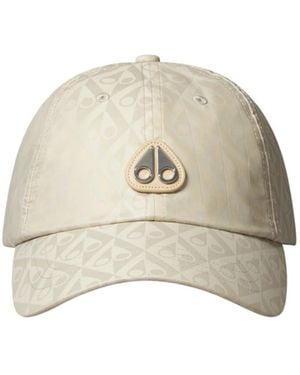 Moose Knuckles Monogram Crescent Logo Cap - Natural