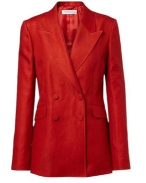 Gabriela Hearst Angela Linen Twill Blazer - Red
