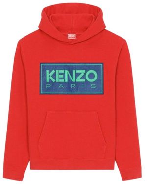 KENZO Paris Hooded Sweatshirt - Red