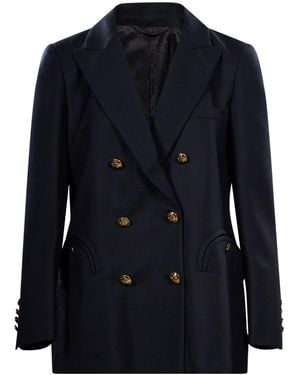 Blazé Milano Double-Breasted Wool Jacket - Blue