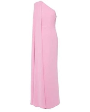 Rebecca Vallance Odetta One-Shoulder Gown - Pink