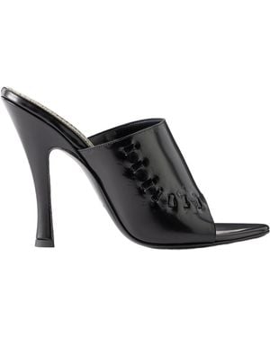 Magda Butrym Embossed Leather Sandals - Black