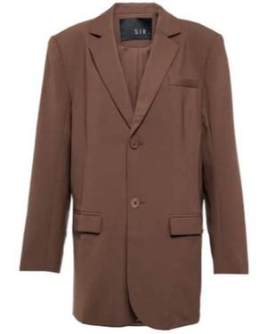 SIR. Single-Breasted Wool-Blend Blazer - Brown