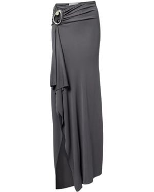 Christopher Esber Orica Embellished Jersey Maxi Skirt - Gray