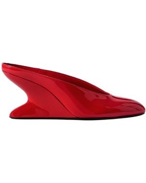 Alaïa Alaïa Curve Wedge Mules - Red