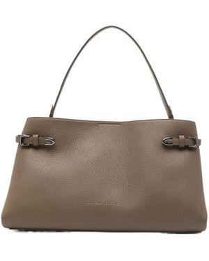 Brunello Cucinelli Pebble-Leather Tote Bag - Brown