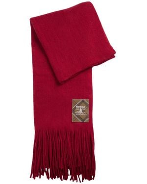 Barbour Woven Scarf - Red