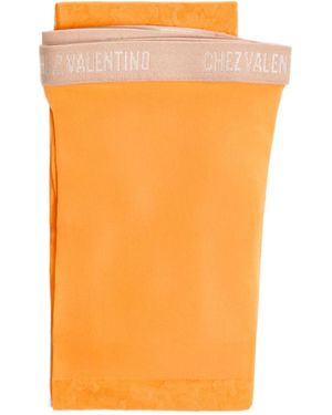 Valentino Floral Print Stockings - Orange