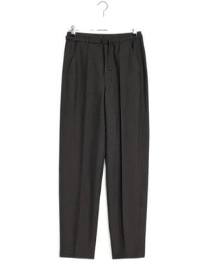 Lemaire Tapered Leg Tailored Trousers - Black
