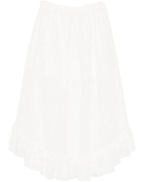 Zimmermann Daylight Ruffled Midi Skirt - White
