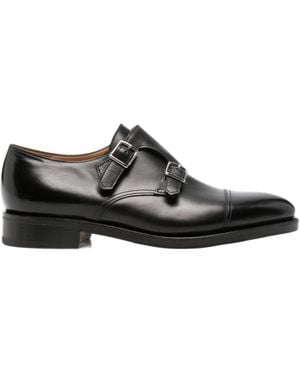 John Lobb Buckle Casual Business Shoes - Black