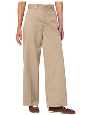 Carhartt Straight-Leg Trousers - Natural