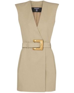 Balmain Wrap Dresses - Metallic