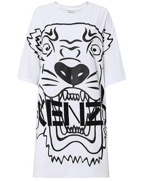 KENZO Logo Printed Dress - White