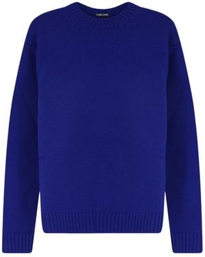 Tom Ford Long-Sleeved Jumper - Blue