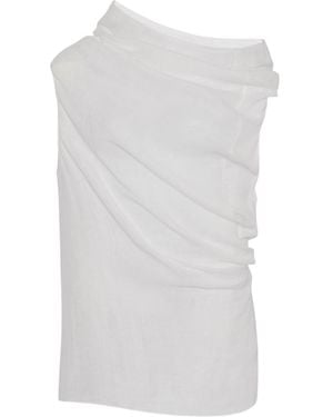 The Row Aria Top In Cotton - White