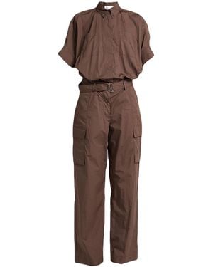 Brunello Cucinelli Solid Color Jumpsuits - Brown