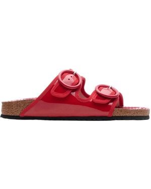 Birkenstock Arizona Patent Leather Sandals - Red